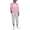 Sweatshirt Sportbekleidung Club Fleece Rundhalsausschnitt Pullover Fleecegefüttert Geheimnisvolles Flamingo Rot/Weiß Jugendliche FD2992-646