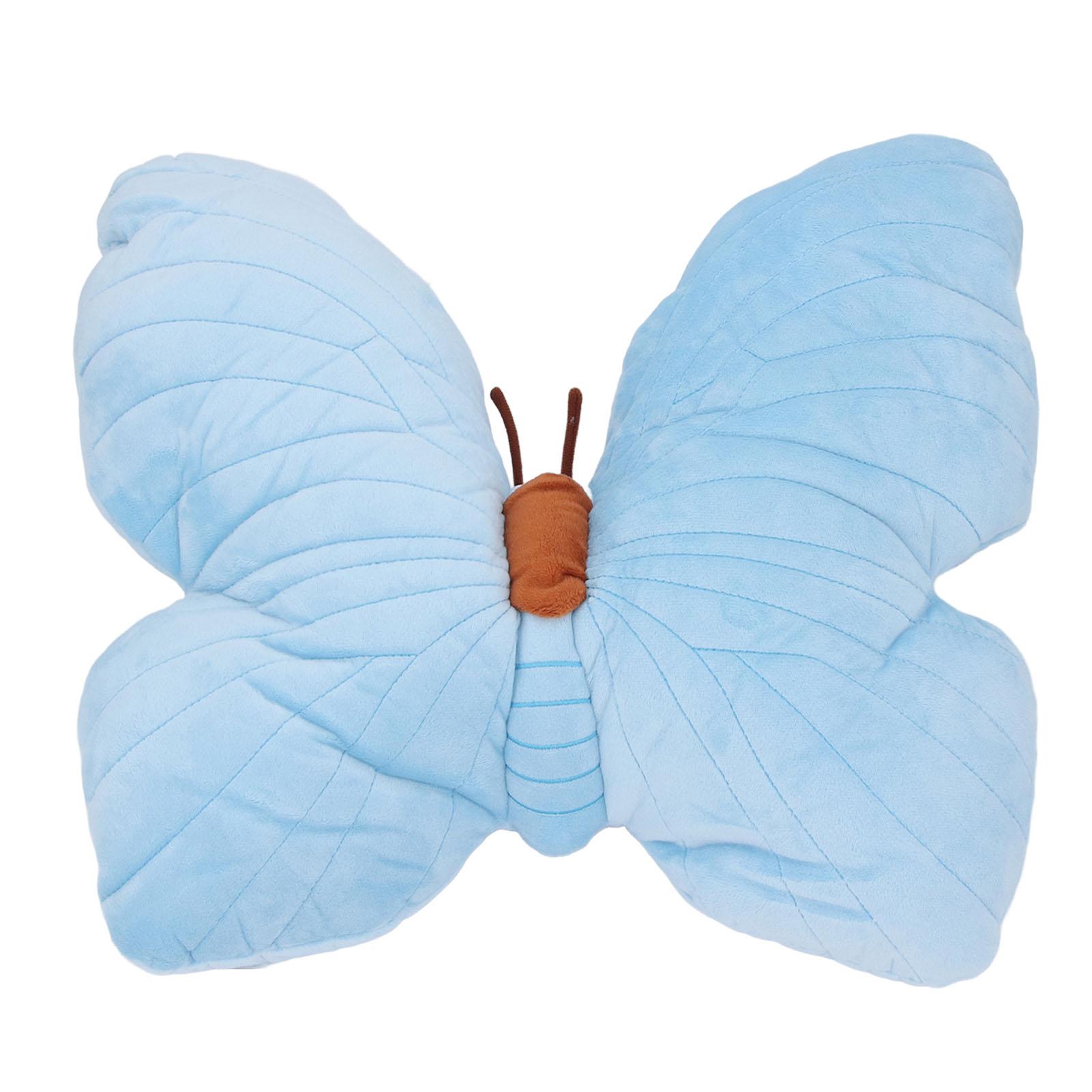 

Throw Pillow Soft Home Decor Cartoon Cute Decorative Plush Pillow Stuffed Animal Toy for Living синий