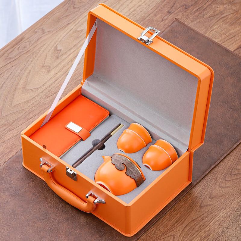 Portable Ceramic Travel Tea Set with Quick Cup
