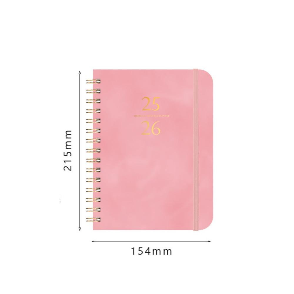 

Список дел, повестка дня, книга А5, расписания, журнал, блокнот, высококачественный ежедневник, еженедельный планировщик для студентов розовый