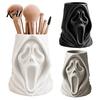 Trick or Treat Bucket Halloween Ghost Face Candy Bucket, 3D Printed Snack Holder, Scary Party Decorations Spooky Screaming Desktop Organizer