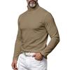 Men S Autumn Winter Slim Fit Half Mock Neck Long Sleeve T Shirt