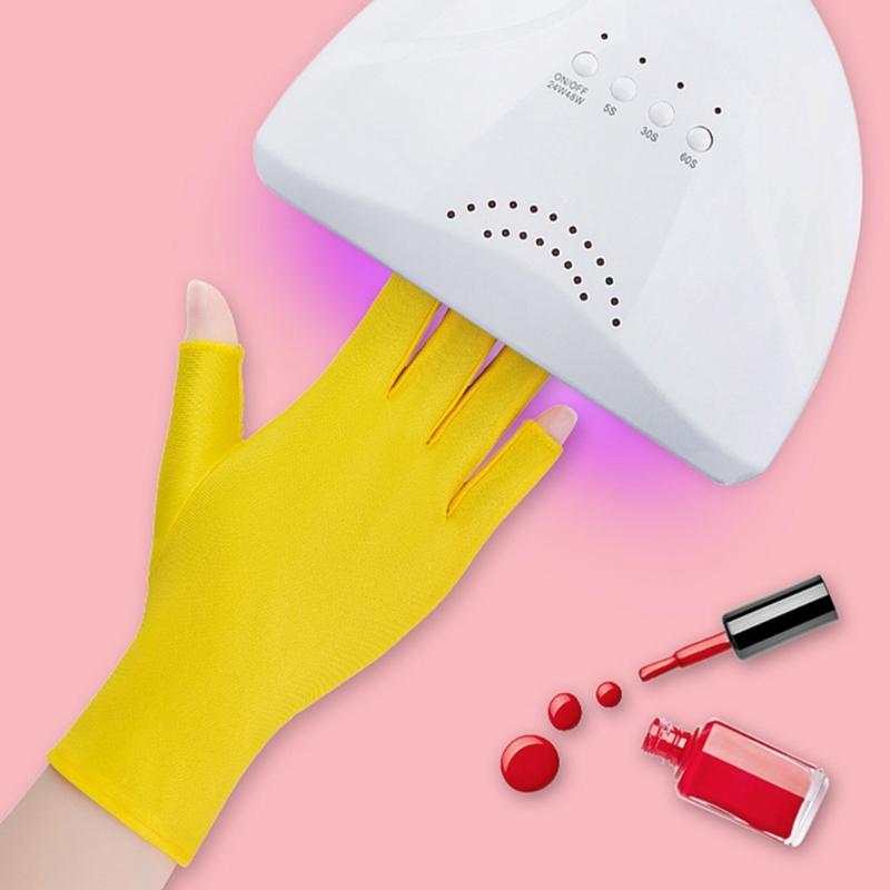 Gloves For Gel Nail Lamp Shield Gloves For Gel Manicure Fingerless Glove Nail for Protection Radiation