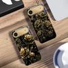 Jewel like brilliance For IPhone 17Pro Max 16 17 Pro 15 Pro 14 13 Plus 12 Mini 11Pro Max XR 16E 17 Air Golden glass phone case