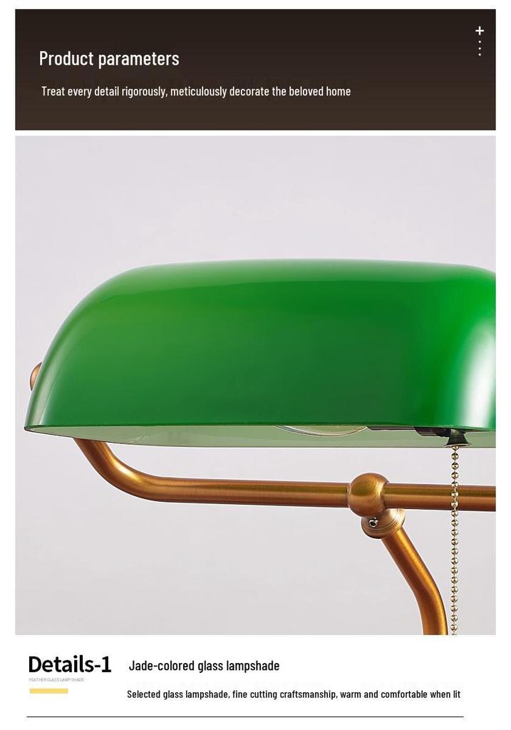 American Retro Table Lamp for Bedroom, Living Room, or Study – Perfect for Reading and Creating Atmosphere