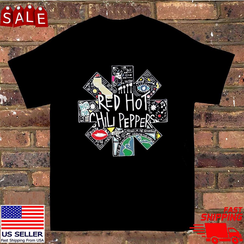 

Red Hot Chili Peppers Tour Black T Shirt Size S-5XL Unisex T-Shirt XXXXL