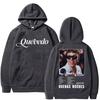 Rapper Quevedo Buenas Noches Sudadera con Capucha del Álbum Moda Masculina Sudadera de Forro Polar Casual Oversize Streetwear Regalos