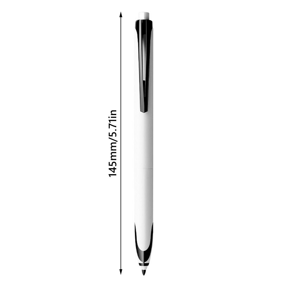 Durable Black/Red Ink Gel Pen 0.5mm Tip Press Type Sign Pen Quick Drying Ballpoint Pen Back To School Gift