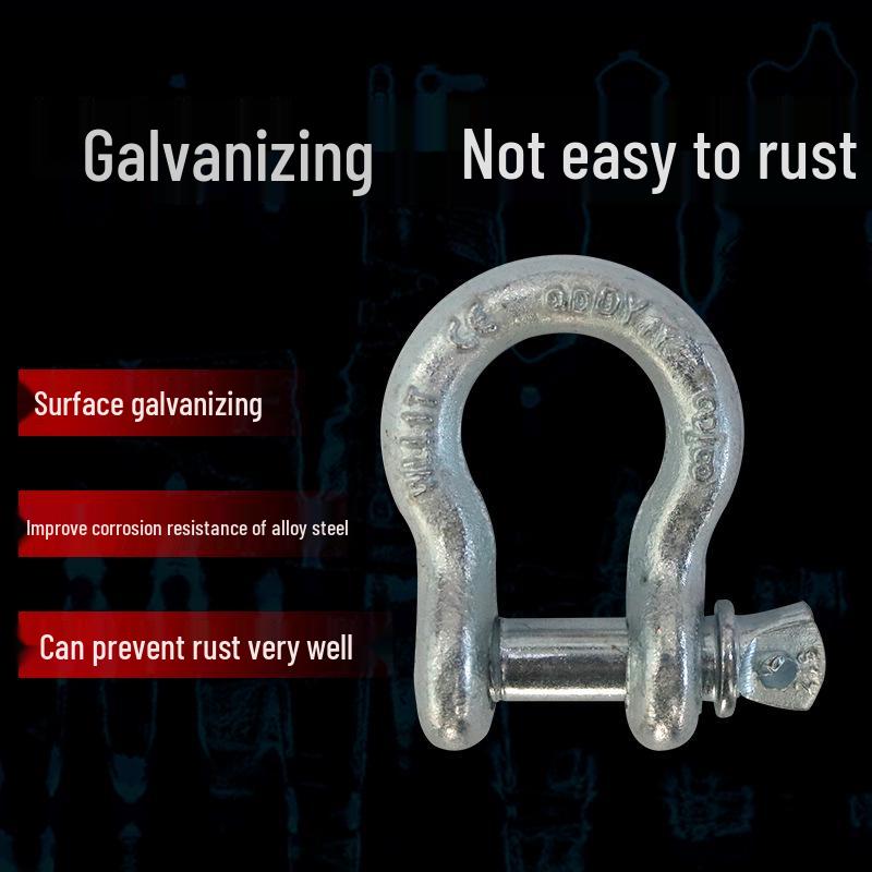 Chenghua Heavy Duty Galvanized D-Type Lifting Shackle Bow Bolt