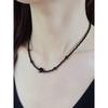 Heart Onyx Choker Necklace