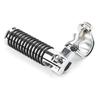 1 Pair Foot Pegs Motorcycle Aluminum Foot Pegs U Clamp Foldable Footpegs