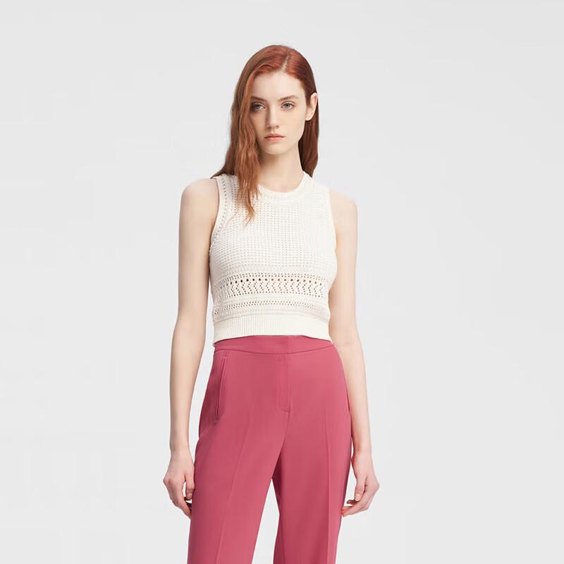 

ELLASSAY Женский универсальный короткий вязаный топ без рукавов L