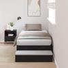 VidaXL Storage Bed Frames In Black Oak 90x200 Cm 3335606