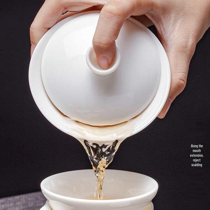 Naijiang White Porcelain Kung Fu Tea Set
