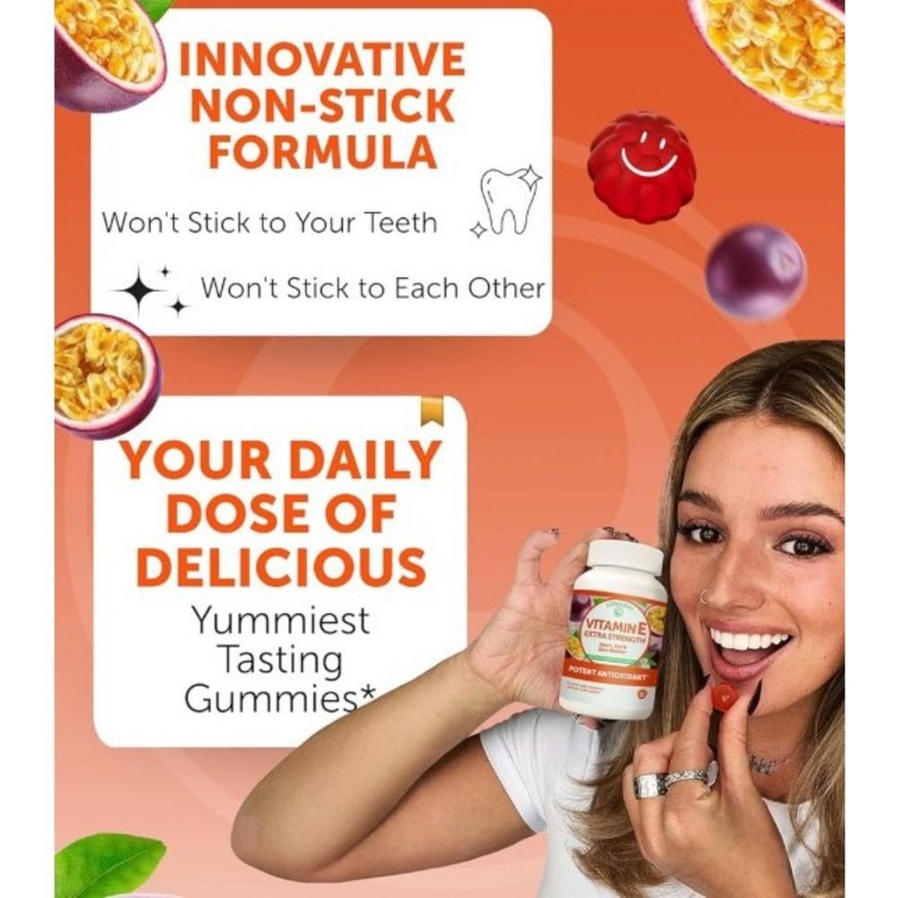Lunakai Vitamin Gummies with Vitamin Immune Support E C 50mg for Eye & Skin - 1 pcs