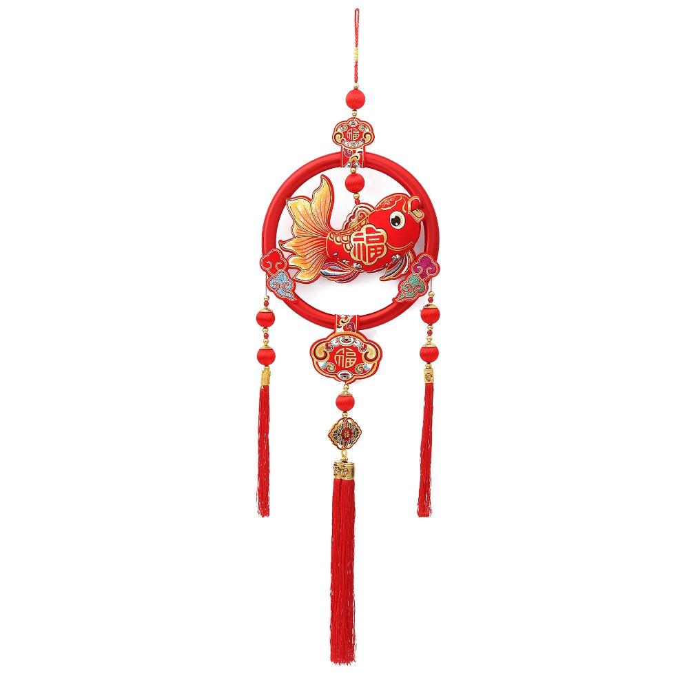 Traditional New Year Fish Pendant Hanging Spring Festival Ornament  Spring Festival