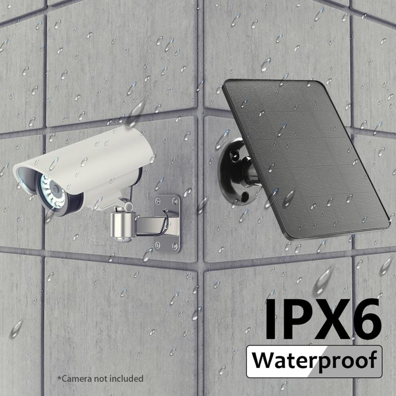 10W Solar Panel Power for Camera Outdoor Wireless Solar Panel Powered Security Camera Surveillance Panel Rechargeable