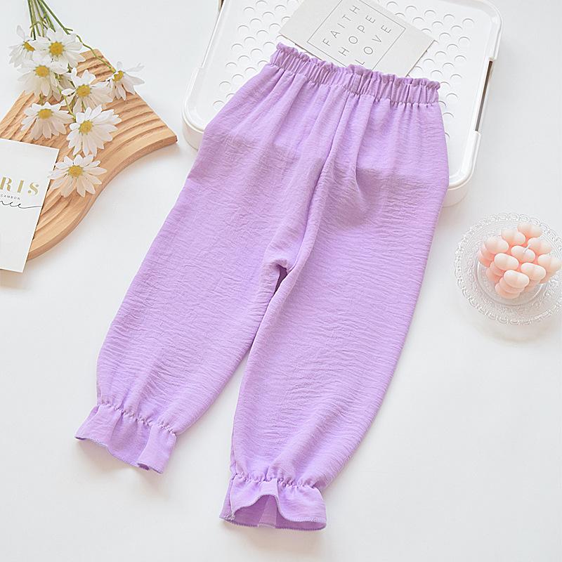 Children's Lantern Pants For Boys Girls Summer Thin Loose Simple Solid Color Kids Trousers Casual Baby Boy Girl Beach Pant 2025