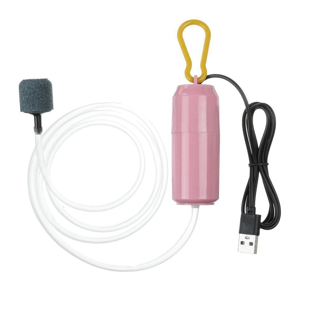1Pcs Silent Air Compressor Fish Tank USB Aerator Oxygenator Durable Oxygen Air Pump