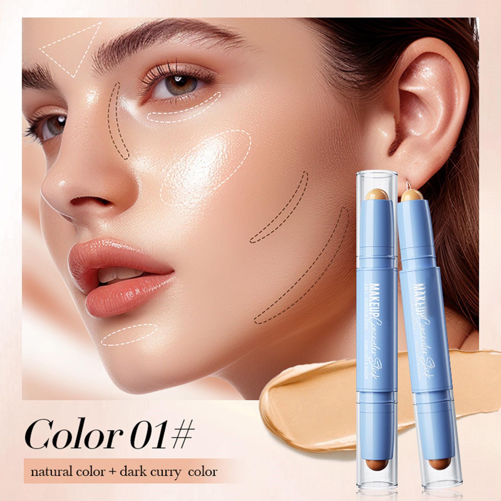 

Не смывайте макияж и консилер, трехмерный осветляющий карандаш-хайлайтер, два в одном, три варианта цвета, 3,6 г, 1 шт. One Size