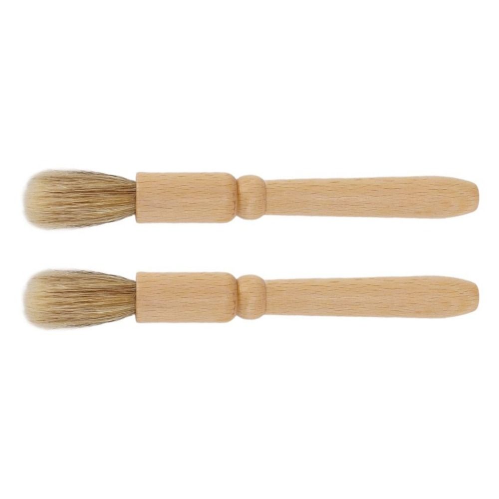 New 1Pcs Bar Table Cleaning Coffee Grinder Brush Coffee Tool Coffee Machine Cleaning Espresso Brush Accessories Wooden Handle