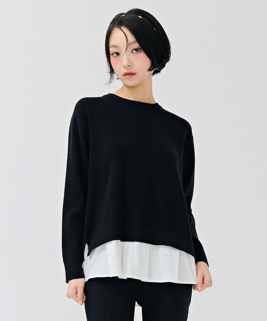 CHASECULT Women'S Layered Sweater - Black