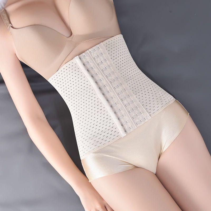 

Женский эластичный пояс-корсет с дышащим, полым дизайном - Шестирядная застежка для послеродовой коррекции фигуры и поддержки 5XL