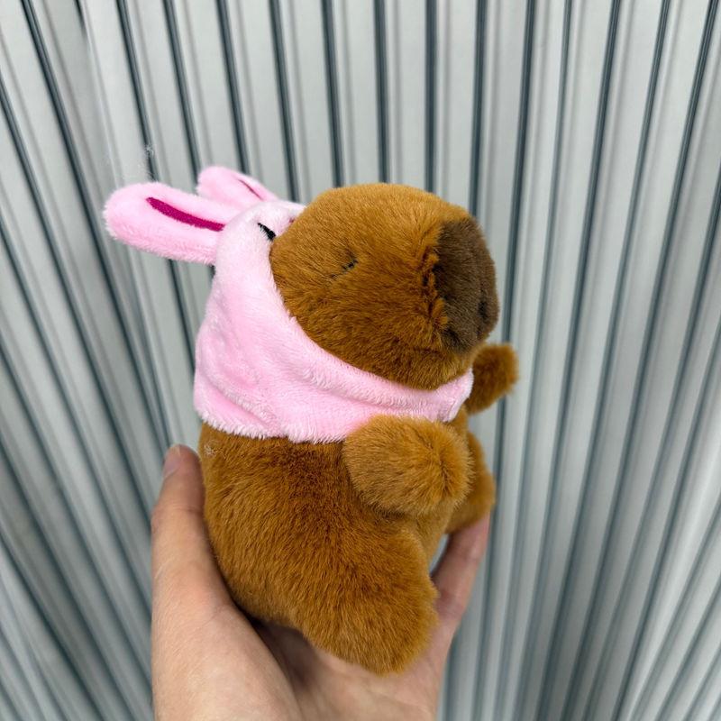 Keychain Plush Capybara Character Keyring Sparkling Children Animal Gift Doll