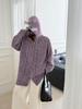 2025 High-End Korean Style Hooded Knitted Cardigan - Autumn/Winter Versatile Casual Sweater