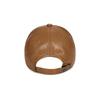 VARZAR VA Cubic Stud Vegan Leather Ball Cap Camel