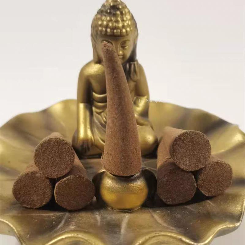 Xizang Lhasa Cone Incense Smoke Supply for Worship and Offering In Temples Household Purify The Air Handmade Conical Incense