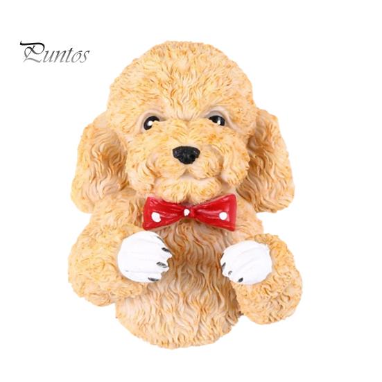Nail Free Socket Hanger Puppy Power Outlet Hook, Self Adhesive Wall Mounted Cord Organizer, Resin Cute Decor for Wires Cable Management Holder