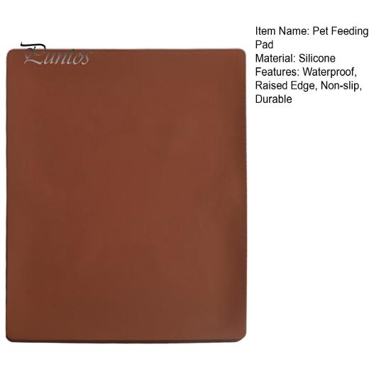 Tapete impermeável para comida de animais de estimação, grande tigela de silicone para animais de estimação com bordas elevadas, antiderrapante, jogo americano para alimentação de animais de estimação para cães, gatos e gatinhos