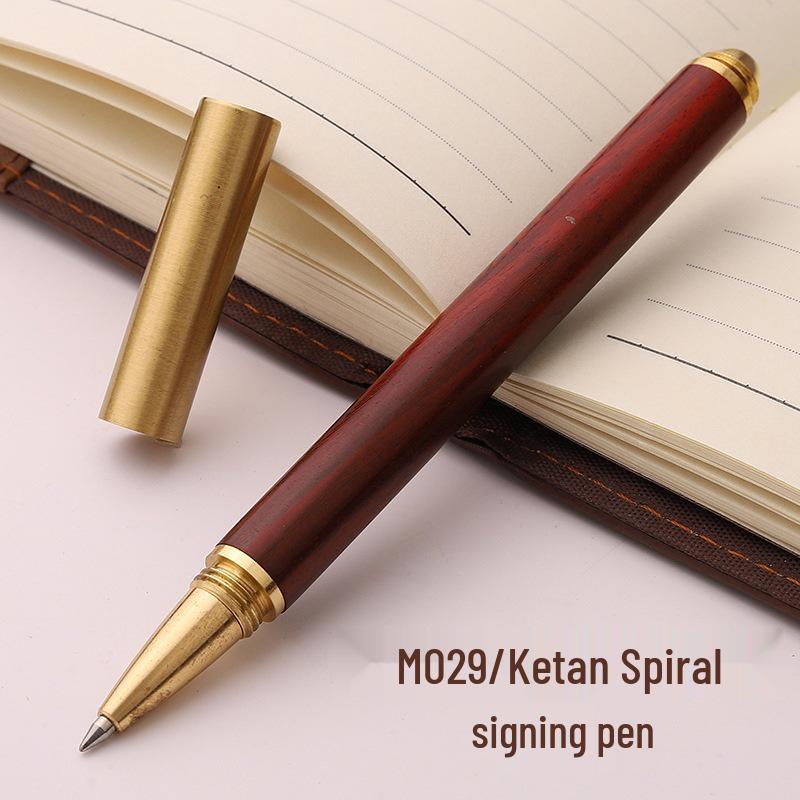 Retro Bamboo & Metal Pen: High-End Ballpoint, Fountain, Signature for Business or Graduation Gifts