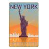 Vintage American Cities Travel Metal Signs  New York Alaska Ohio Washington  Wall Decor Poster  Retro Home Decor Sticker Paintin