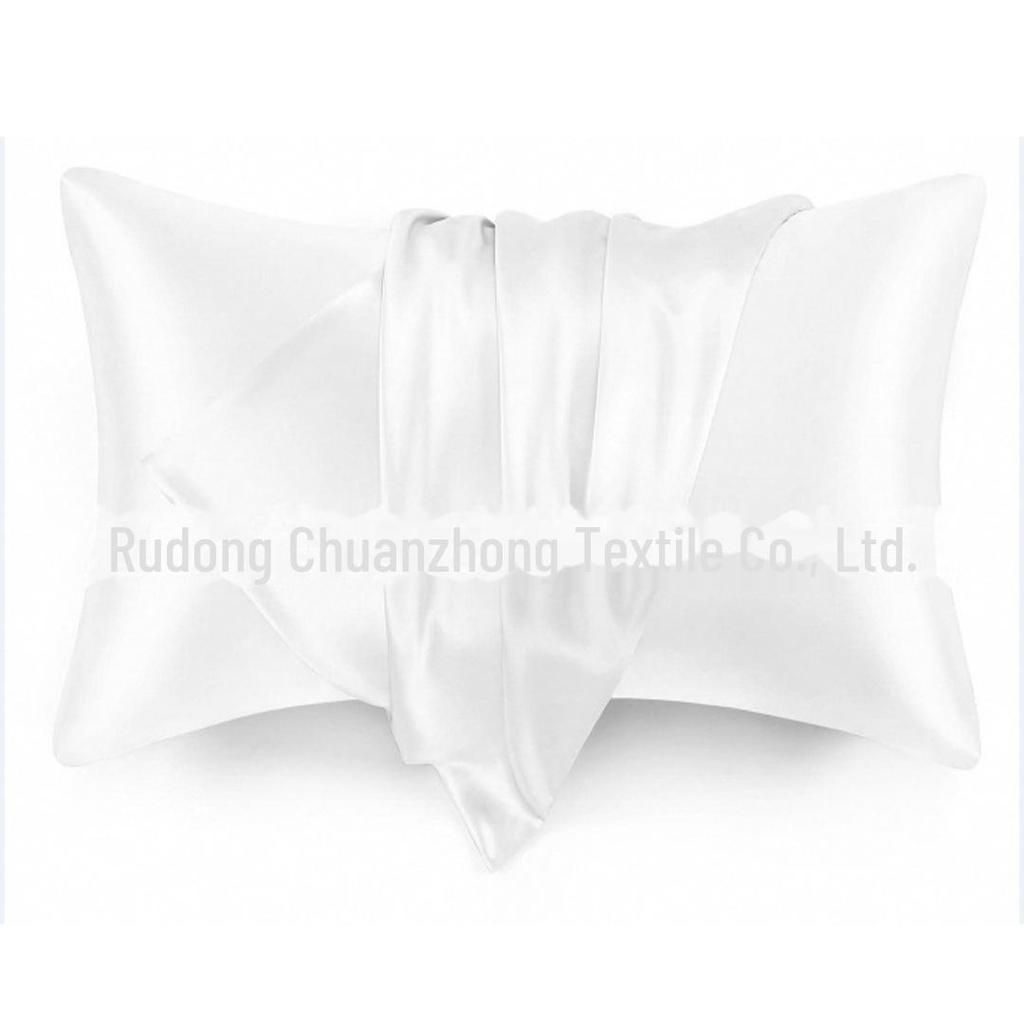 Multi-color Satin Imitation Silk Pillowcase Pair for Trade