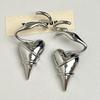 Twined Metal Eardrop Irregular Exaggerated Earrings Temperament Heart Earrings  Party