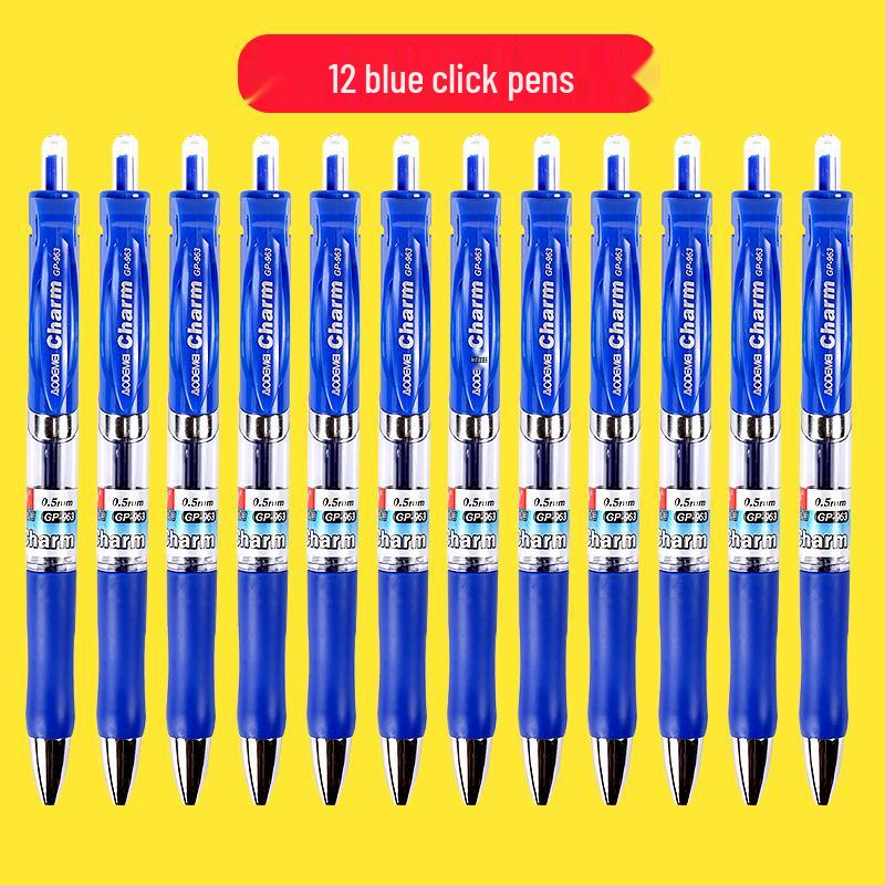 100-Pack of 0.5mm Black Gel Pen Refills - Water-Based, Bullet Tip, Push-Button, Red Pen Compatible