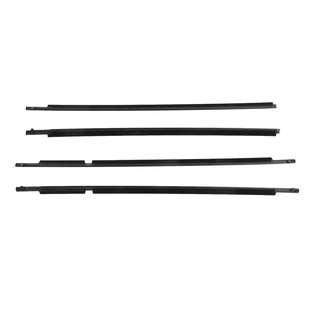 4 Pcs Door Belt Molding Weatherstrip 75710?12820 Rubber Window Seal Belt Set Replacement for Scion