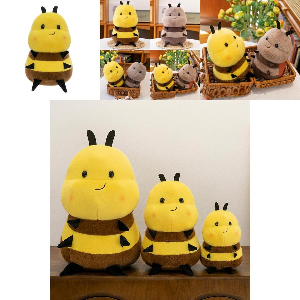 Cute Bee And Ladybug Plush Toys Soft Stuffed Animals Gift For Children