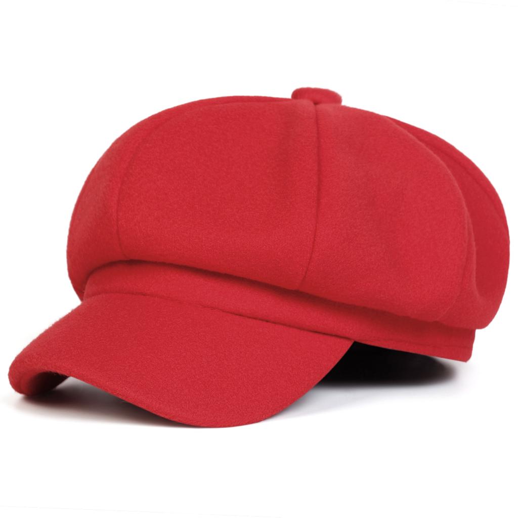 Woolen Solid Color Beret Fashion Outdoor Cotton Hat Autumn and Winter Windproof Hats Men's and Women's Universal Caps