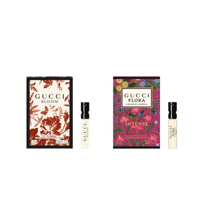Gucci Qimeng Fuzhi/Huayue Women Perfume Sample Pack Trial Set Floral Fragrance EDP 1.5ml+1.5ml