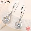 925 Sterling Silver Water Drop Long Dangle Earrings for Women Fashion Jewelry Accessories
