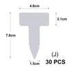 Tall White Tee Tags for Garden Plants Potted Waterproof Anti-UV T Labels Greenhouse Flower Vegetables Herb Markers Sign Stakes