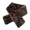 Multifunctional Leopard Print Faux Furs Scarf Autumn Winter Winter Neck Warmer Plush Comfortable  Fashion Statement