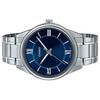 Casio MTP-V005D-2B5 Men's Standard Stainless Steel Blue Roman Dial Analog Watch