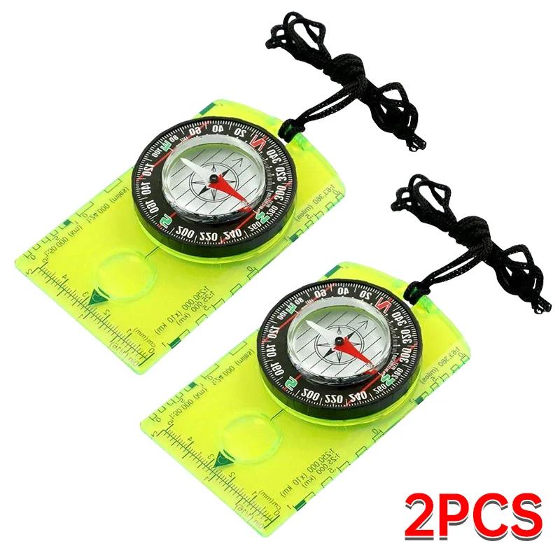 Hiking Backpack Compass Kids Compass Camping and Navigation Compass Backboard Compass for Map Reading