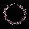Korean Fashion 18K White Gold Plated Zircon Bracelet for Women