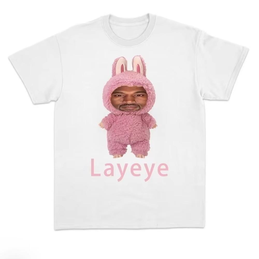 2026 Summer Hot Sale New Kanye West's Layeye T-shirt Men Women Fashion Punk T-shirt Gothic Cotton Oversized T-shirts