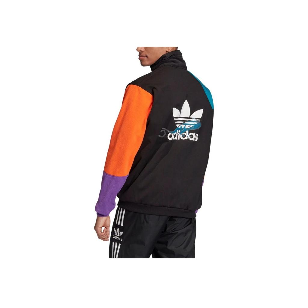 adidas Originals PT3 Fleece Jacket With Contrast Sherpa Men Jackets Black FM3680